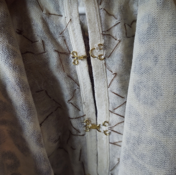 Just B leopard print women's top/ cardigan sweater/ long sleeve Sz M - Picture 7 of 10